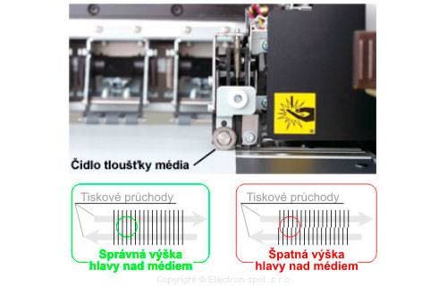 Výška hlavy nad médiem